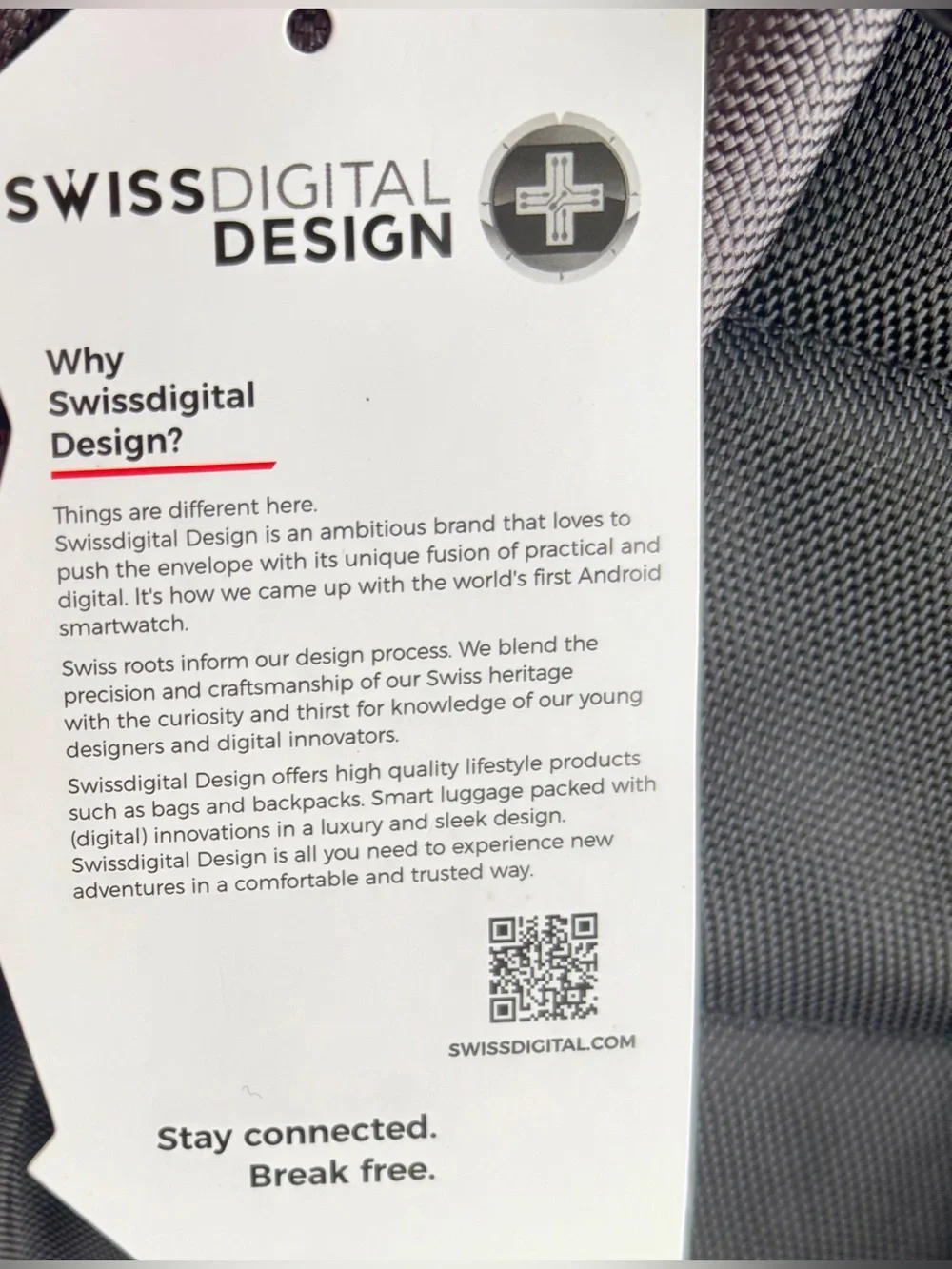 NWT SWISSGEAR Black and Gray Everyday Laptop Backpack